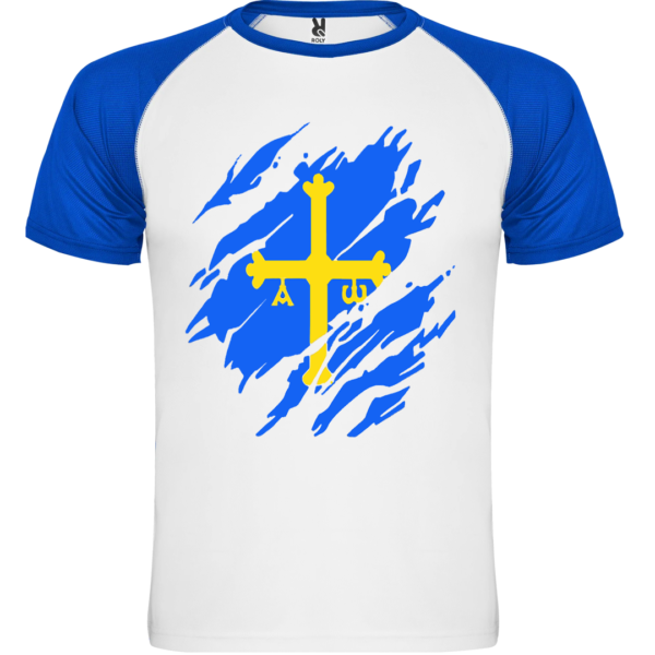 Camiseta Bicolor Bandera Asturias