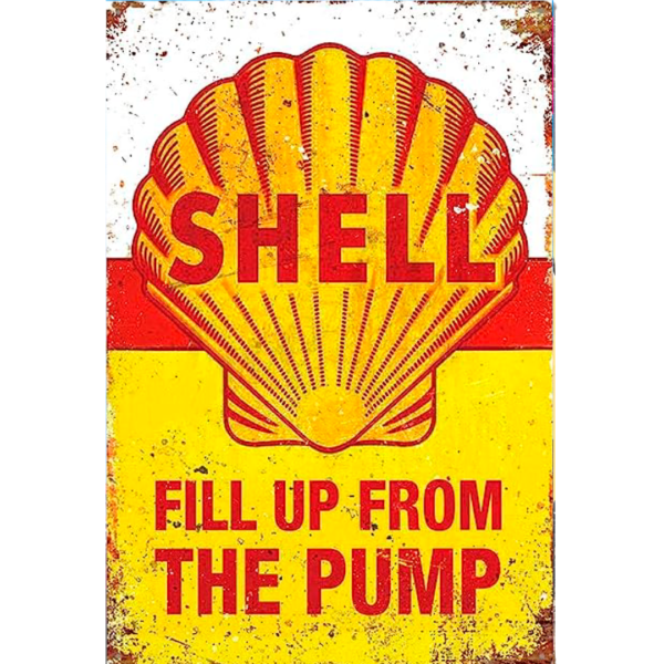 Cartel 20x30 Shell Gasolinera