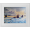 Acuarela Paisaje Nevado - Imagen 2