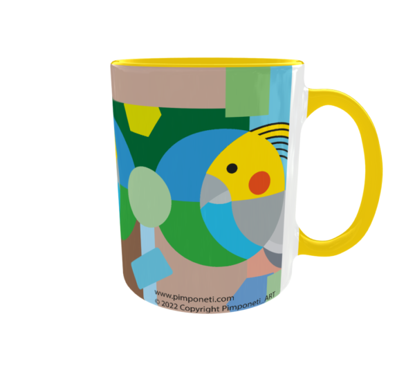 Taza Bicolor Cacatúa - Imagen 3