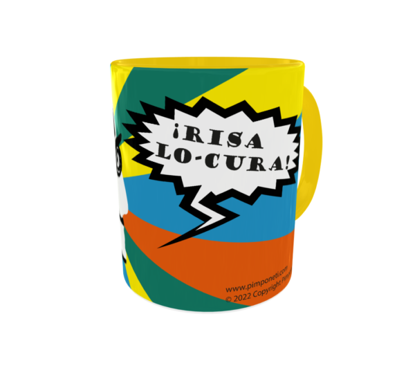 Taza Bicolor Risa locura - Imagen 2