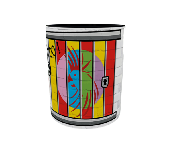 Taza Bicolor Free Cacatúa