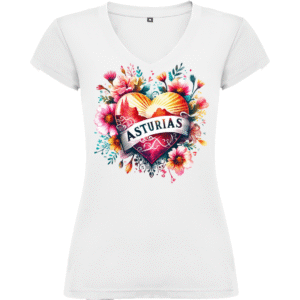 Camiseta Roly Mujer Corazón (Blanco)