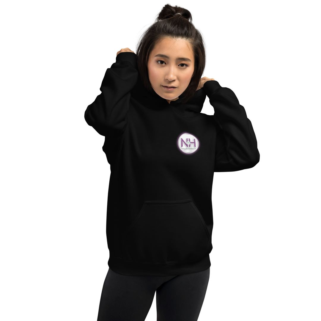 Sudadera Unisex Nueva Humanidad TV – Blanco y Negro - Imagen 7
