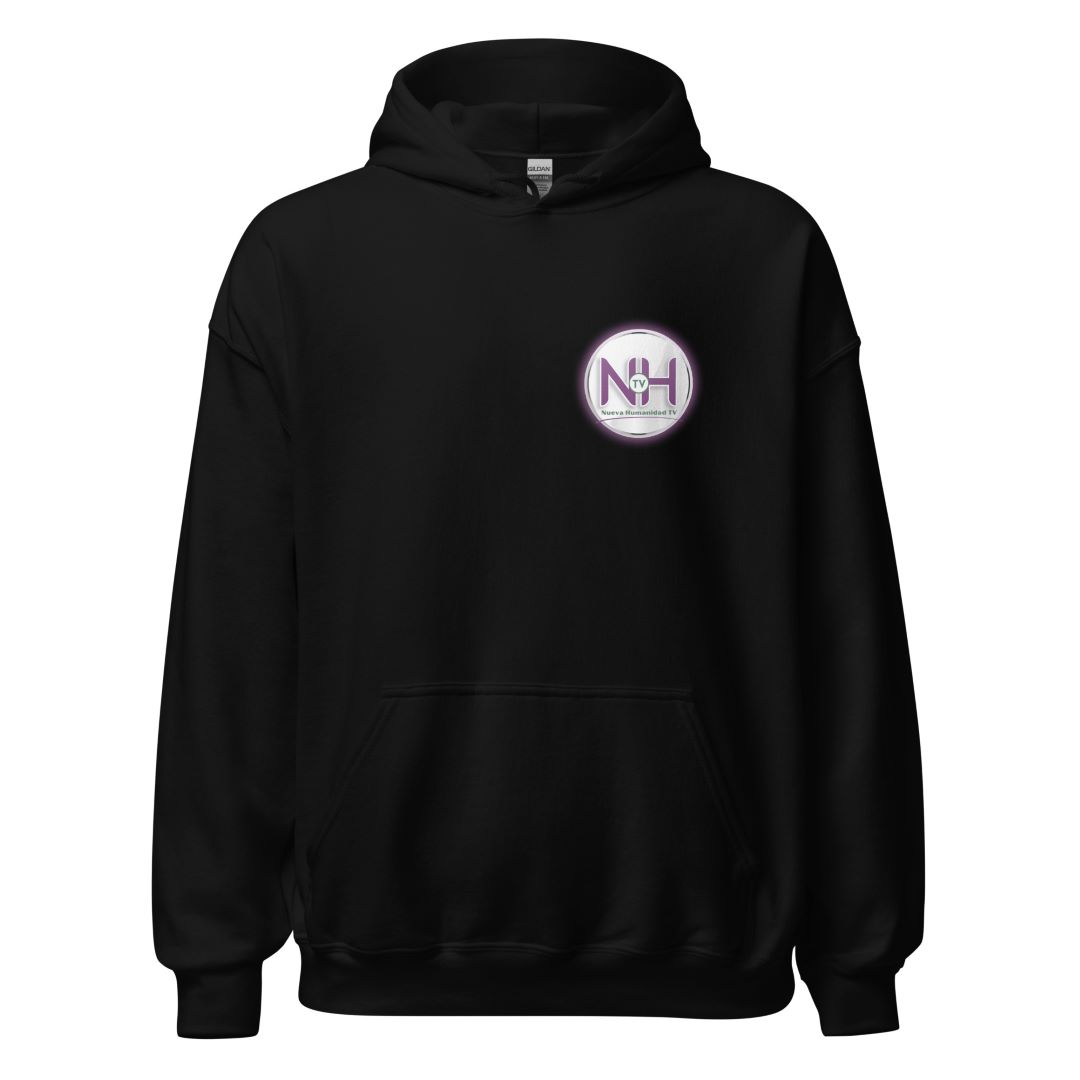 Sudadera Unisex Nueva Humanidad TV – Blanco y Negro - Imagen 5