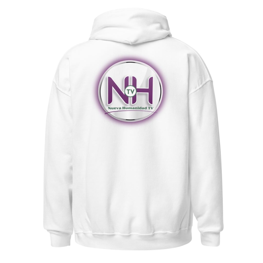 Sudadera Unisex Nueva Humanidad TV – Blanco y Negro - Imagen 3