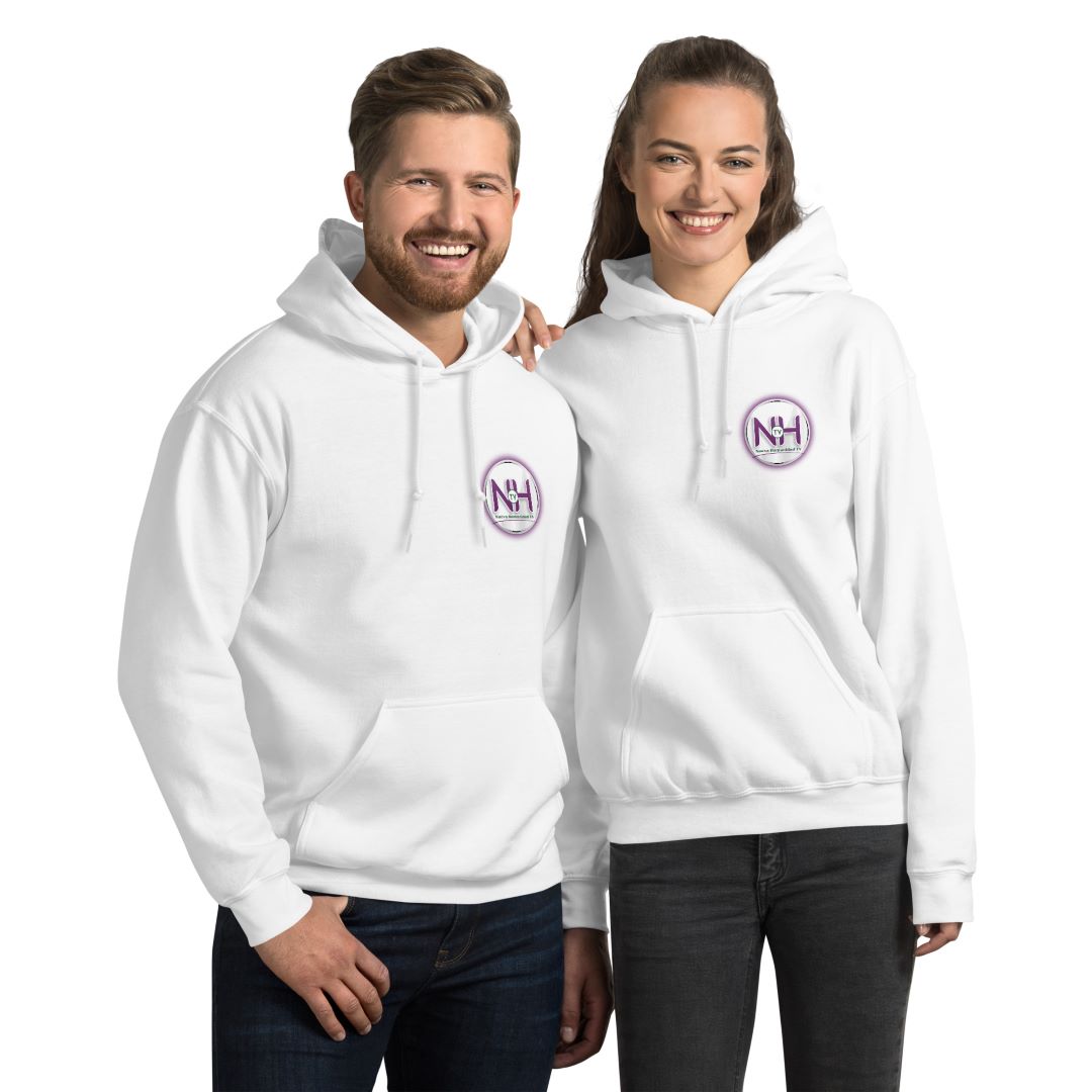 Sudadera Unisex Nueva Humanidad TV – Blanco y Negro - Imagen 4